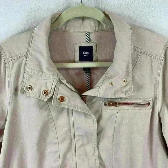 Gap Utility Jacket Women’s Size Large Blush Pink 100% Cotton Lots of Pickets! - Picture 2 of 11